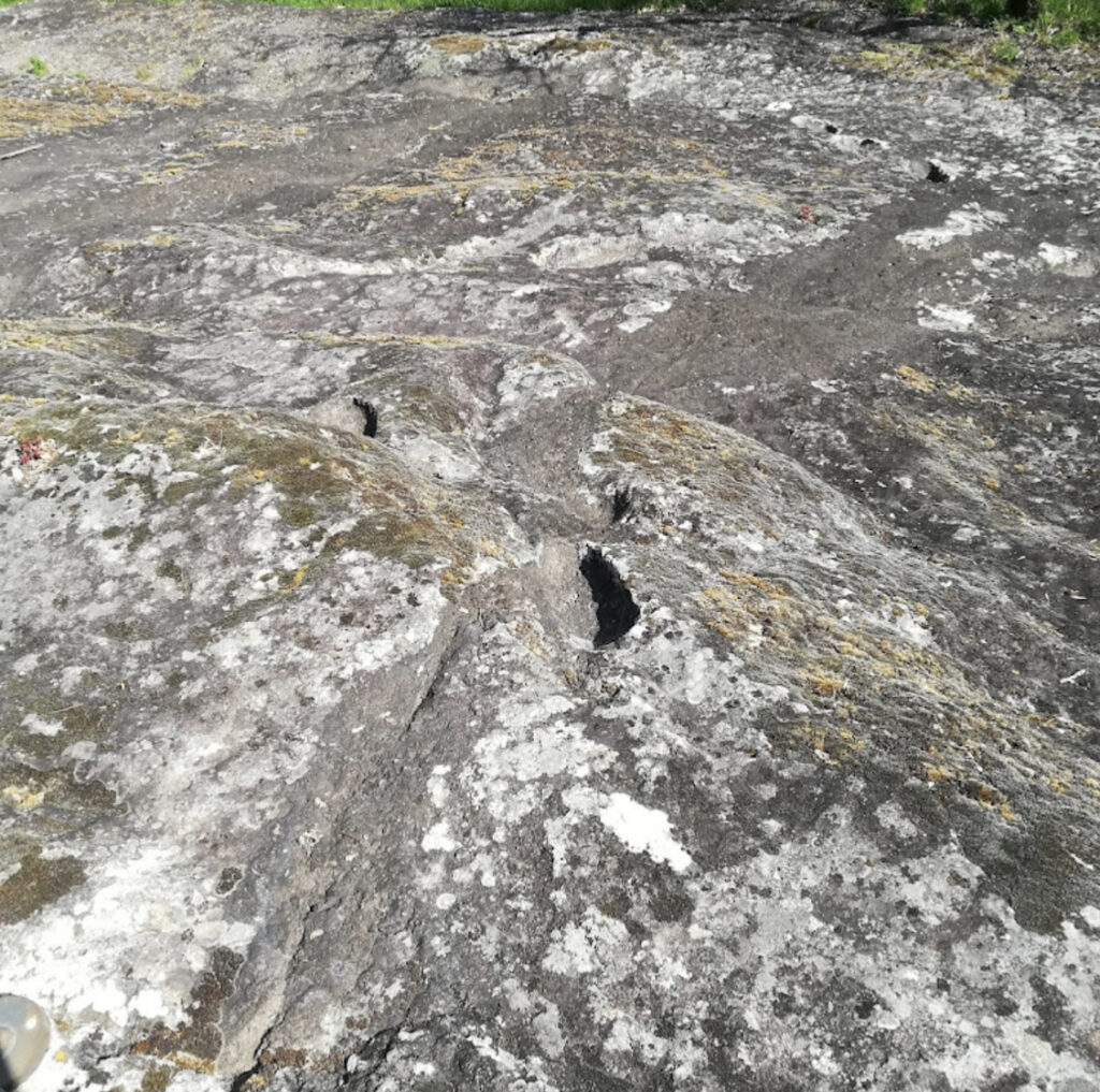 Photo of the devil's footprints